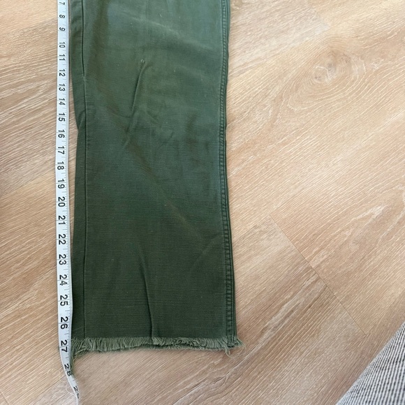 26” waist distressed green pants high rise unique - Picture 14 of 16